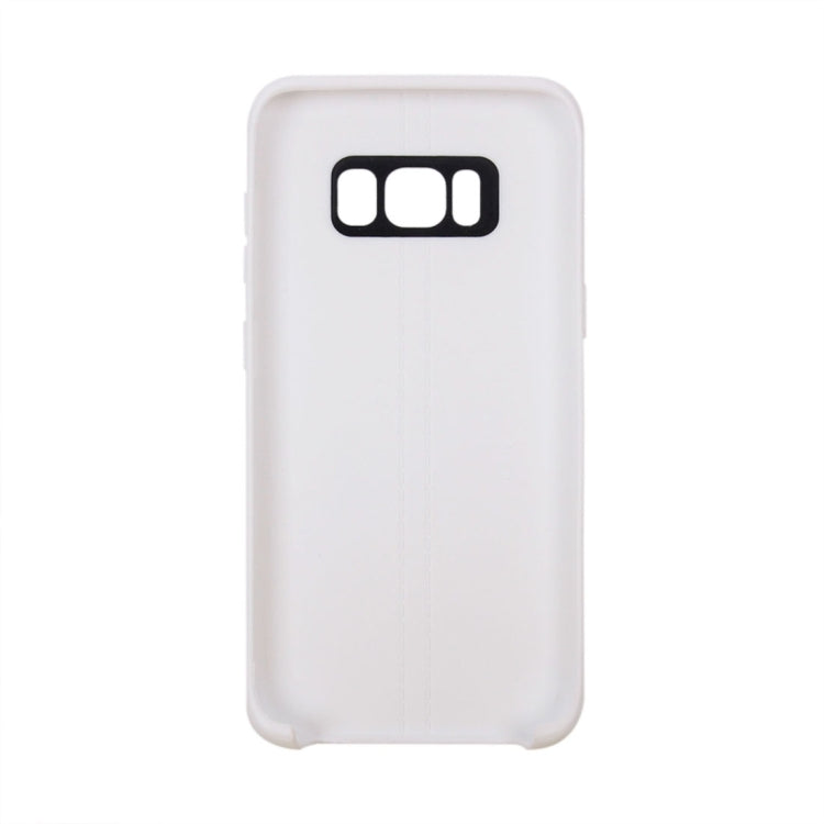 For Galaxy S8 Double Line Smooth Surface Anti-collision TPU Protective Case