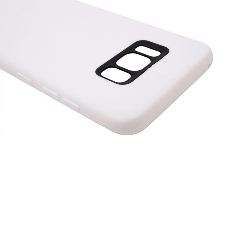 For Galaxy S8 Double Line Smooth Surface Anti-collision TPU Protective Case