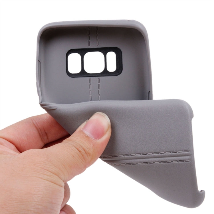 For Galaxy S8 + / G9550 Double Line Smooth Surface Anti-collision TPU Protective Case