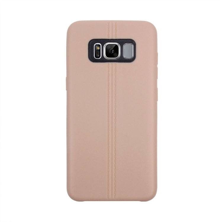 For Galaxy S8 + / G9550 Double Line Smooth Surface Anti-collision TPU Protective Case