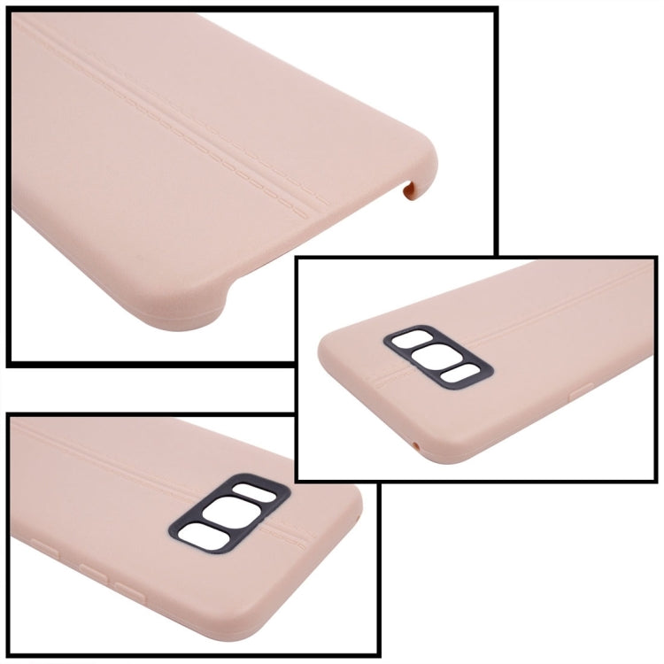 For Galaxy S8 + / G9550 Double Line Smooth Surface Anti-collision TPU Protective Case