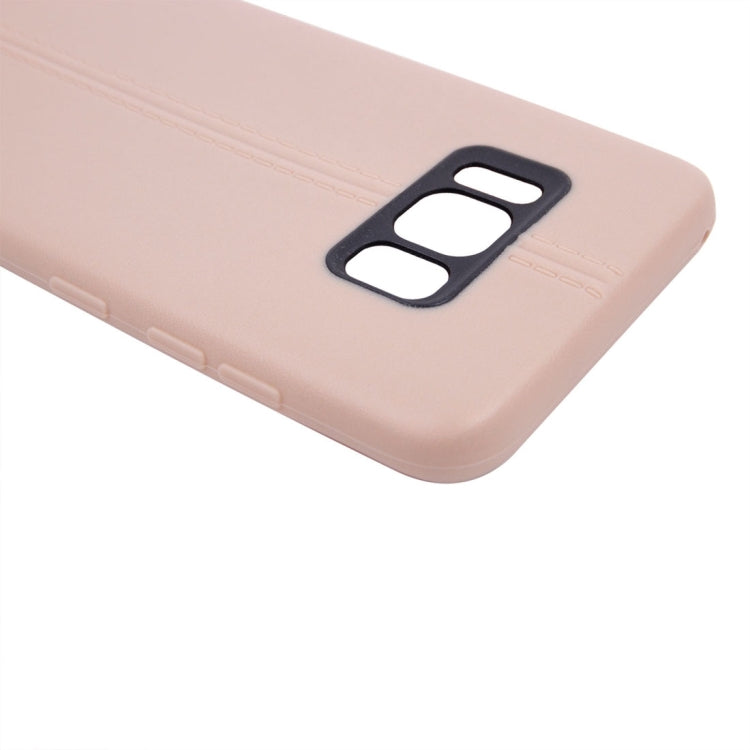 For Galaxy S8 + / G9550 Double Line Smooth Surface Anti-collision TPU Protective Case