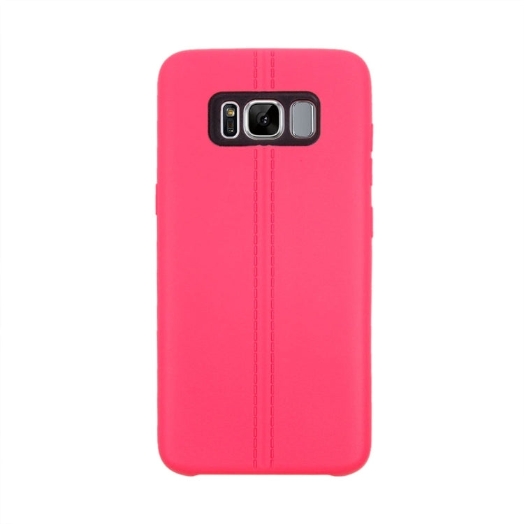 For Galaxy S8 + / G9550 Double Line Smooth Surface Anti-collision TPU Protective Case