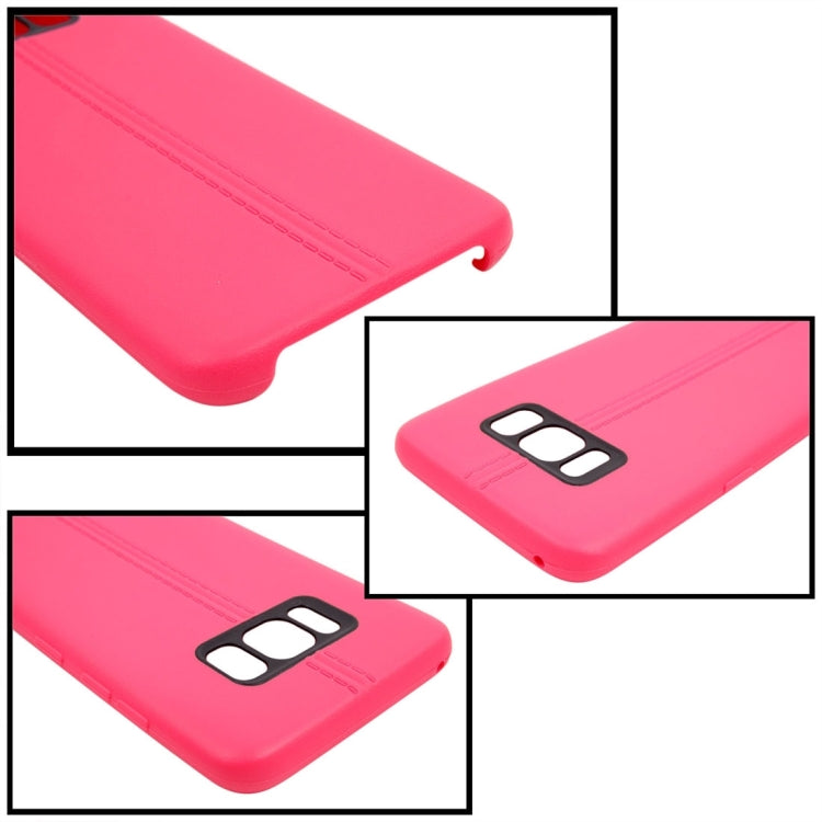 For Galaxy S8 + / G9550 Double Line Smooth Surface Anti-collision TPU Protective Case