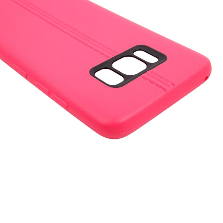 For Galaxy S8 + / G9550 Double Line Smooth Surface Anti-collision TPU Protective Case