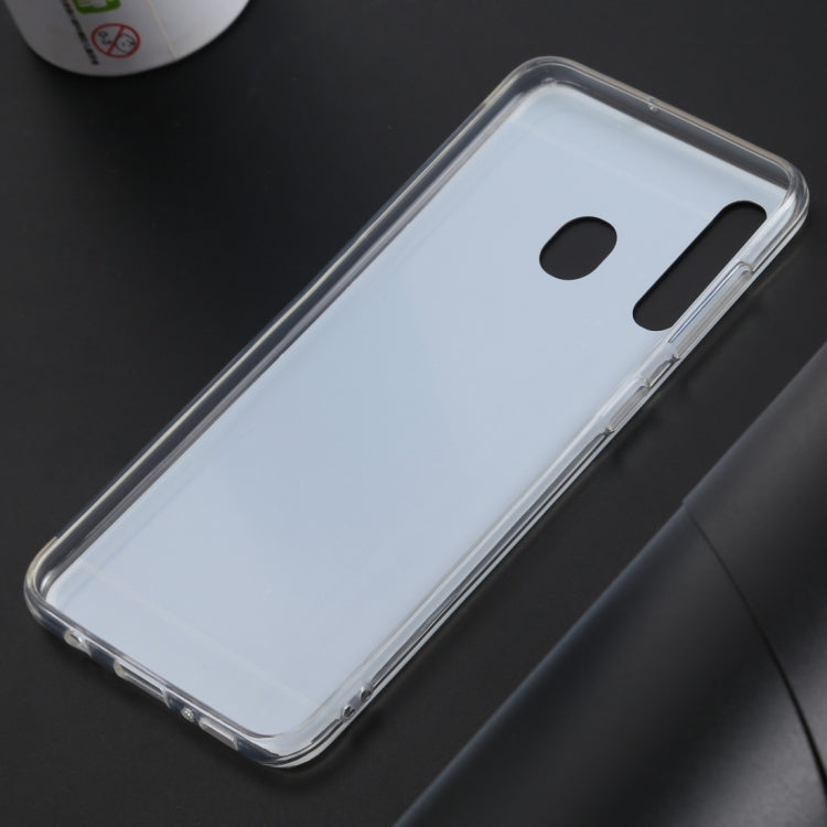 Ultra-thin Electroplating Mirror Acrylic TPU Protective Back Cover Case for Galaxy A30(Gold)