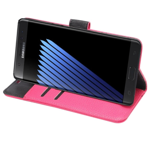 For Galaxy Note 7 / N930 Lichee Texture Magnetic Adsorption Horizontal Flip Leather Case with Card Slot & Holder & Wallet
