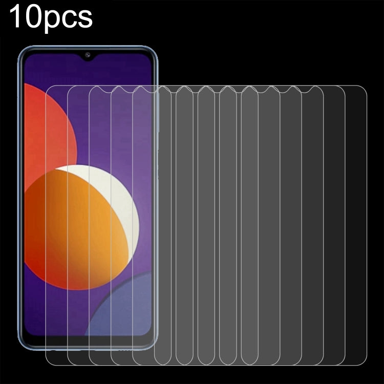 10pcs 0.26mm 9H 2.5D High Aluminum Tempered Glass Film For Samsung Galaxy A12 5G / A12 / A12 Nacho / M12 / A13 5G
