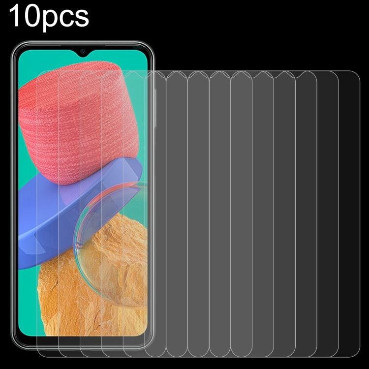 10pcs 0.26mm 9H 2.5D High Aluminum Tempered Glass Film For Samsung Galaxy M33 / M23 / F23 / M13 / F13 / Jump2 / M13 4G