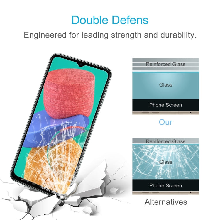 50pcs 0.26mm 9H 2.5D High Aluminum Tempered Glass Film For Samsung Galaxy M33 / M23 / F23 / M13 / F13 / Jump2 / M13 4G