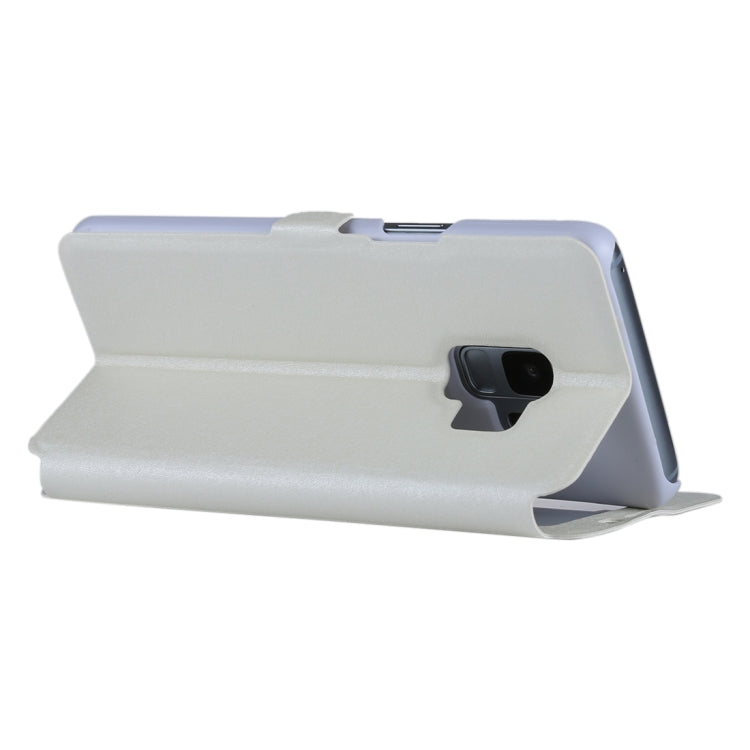 For Galaxy S9 Silk Texture Horizontal Flip Leather Case with Call Display ID & Answer / Reject Display
