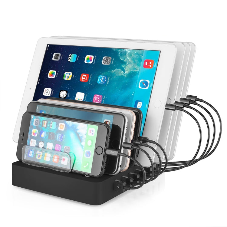 Multi-function DC5V/19.2A (Max) Output 8 Ports USB Detachable Charging Station Smart Charger, Support QC3.0