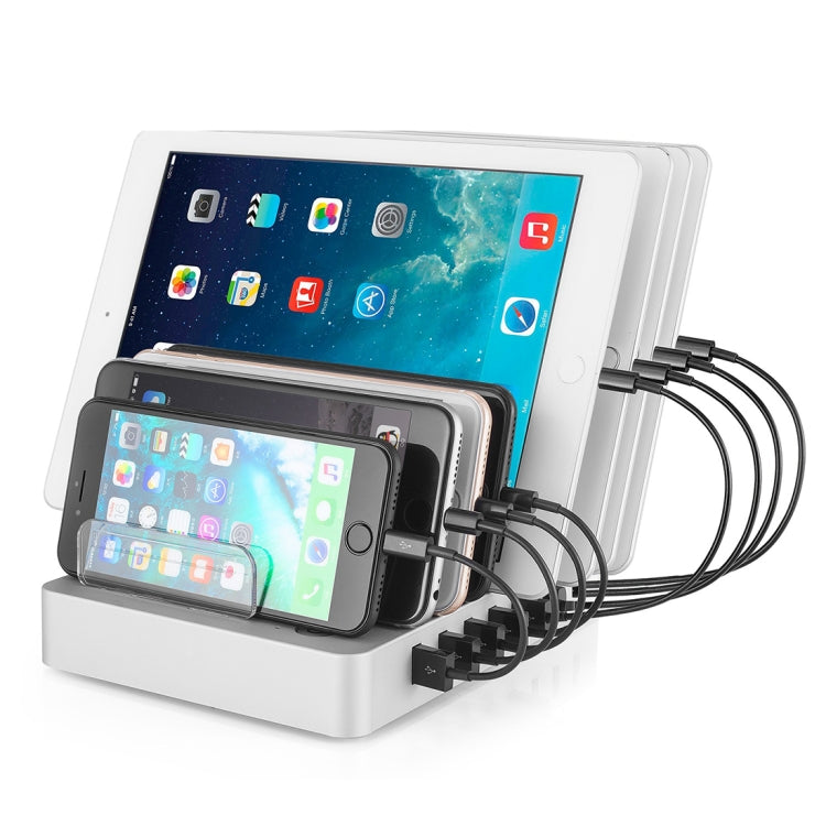 Multi-function DC5V/19.2A (Max) Output 8 Ports USB Detachable Charging Station Smart Charger, Support QC3.0