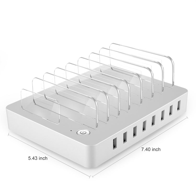 LMH-PW006 Multi-function 96W DC5V/19.2A (Max) Output 8 Ports USB Detachable Charging Station Smart Charger