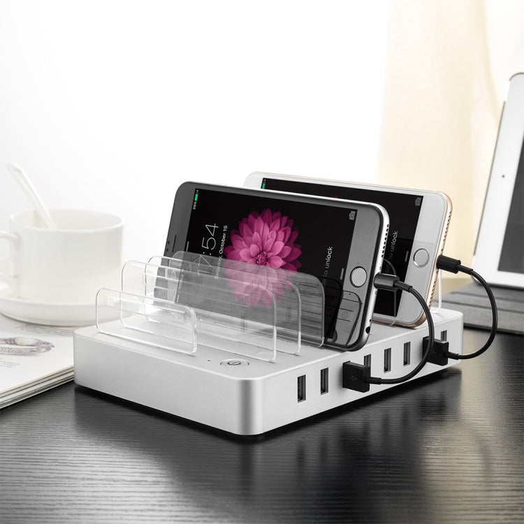 LMH-PW006 Multi-function 96W DC5V/19.2A (Max) Output 8 Ports USB Detachable Charging Station Smart Charger