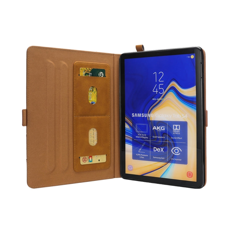 Horizontal Flip Double Holder Leather Case for Galaxy Tab S4 10.5 T830 / T835, with Card Slots & Photo Frame & Pen Slot