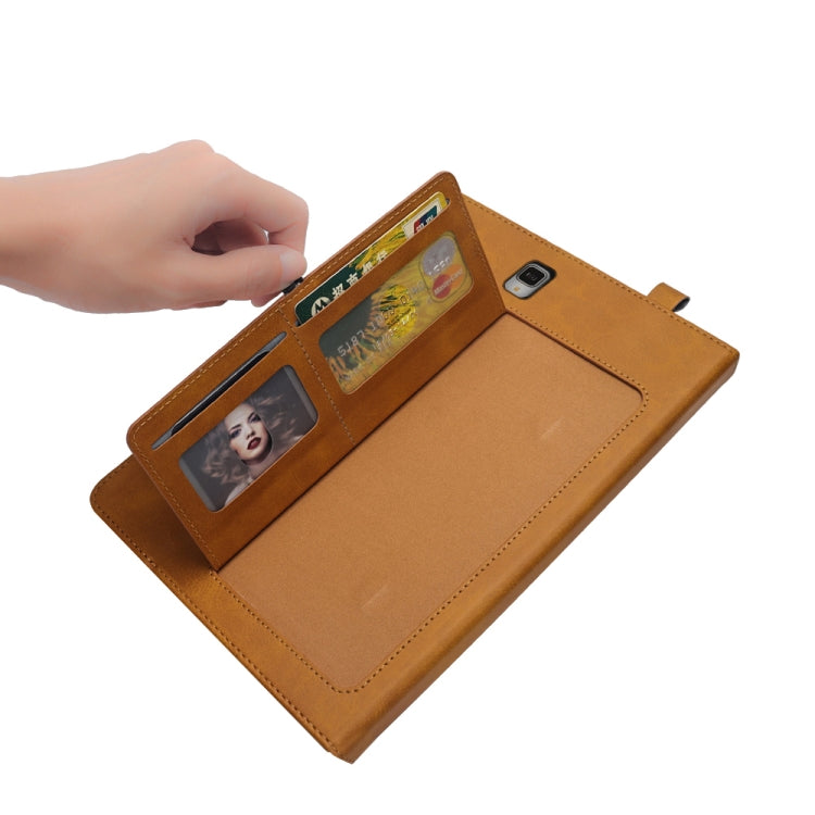 Horizontal Flip Double Holder Leather Case for Galaxy Tab S4 10.5 T830 / T835, with Card Slots & Photo Frame & Pen Slot