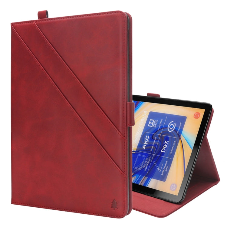 Horizontal Flip Double Holder Leather Case for Galaxy Tab S4 10.5 T830 / T835, with Card Slots & Photo Frame & Pen Slot