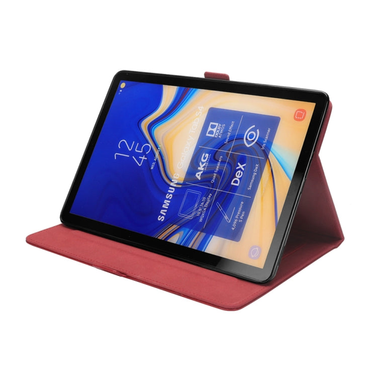 Horizontal Flip Double Holder Leather Case for Galaxy Tab S4 10.5 T830 / T835, with Card Slots & Photo Frame & Pen Slot