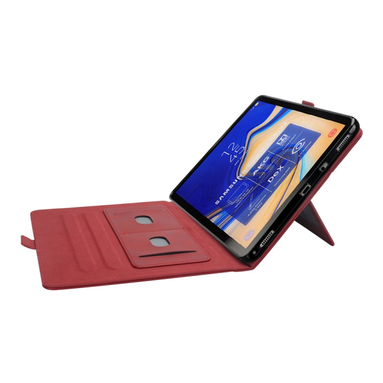 Horizontal Flip Double Holder Leather Case for Galaxy Tab S4 10.5 T830 / T835, with Card Slots & Photo Frame & Pen Slot