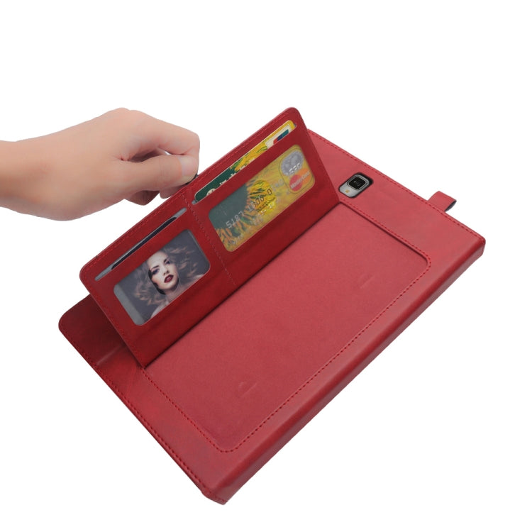 Horizontal Flip Double Holder Leather Case for Galaxy Tab S4 10.5 T830 / T835, with Card Slots & Photo Frame & Pen Slot