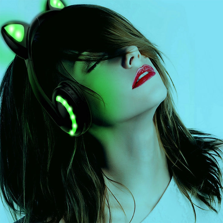 CYKE Glowing Cat Ear Stereo Bluetooth V4.2 + EDR Headphone Gaming Headset with LED Light, For iPhone, Galaxy, Huawei, Xiaomi, LG, HTC and Other Smart Phones