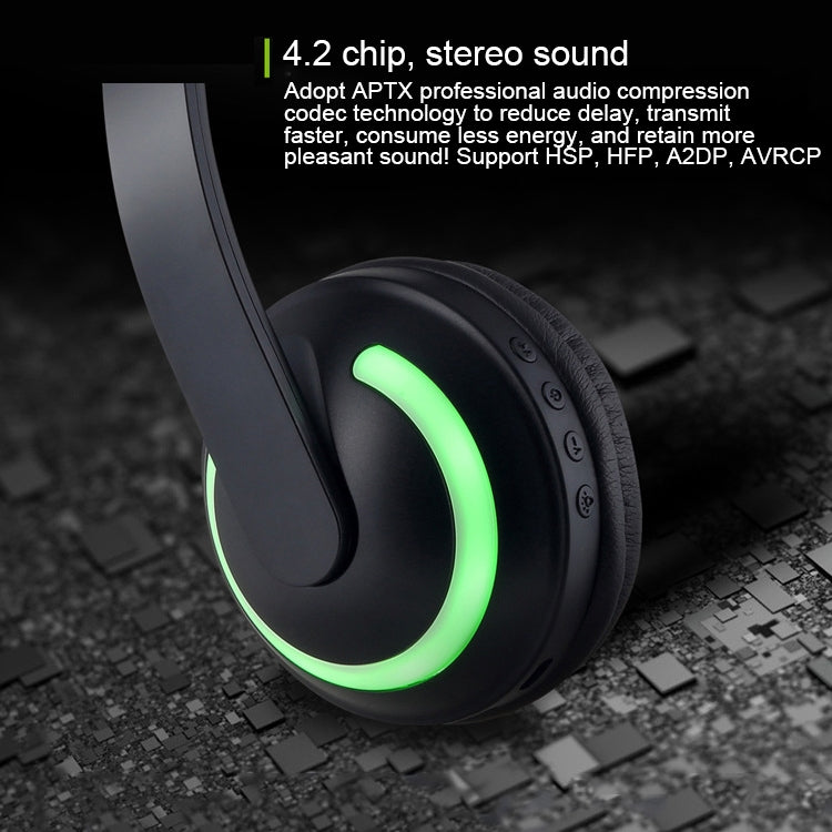 CYKE Glowing Cat Ear Stereo Bluetooth V4.2 + EDR Headphone Gaming Headset with LED Light, For iPhone, Galaxy, Huawei, Xiaomi, LG, HTC and Other Smart Phones