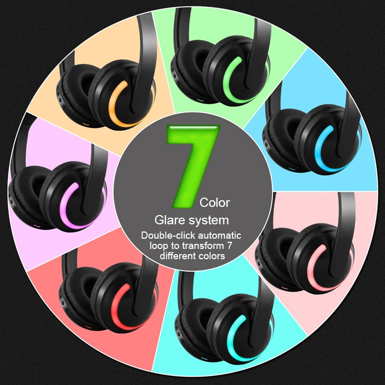 CYKE Glowing Devil Ear Stereo Bluetooth V4.2 + EDR Headphone Gaming Headset with LED Light, For iPhone, Galaxy, Huawei, Xiaomi, LG, HTC and Other Smart Phones