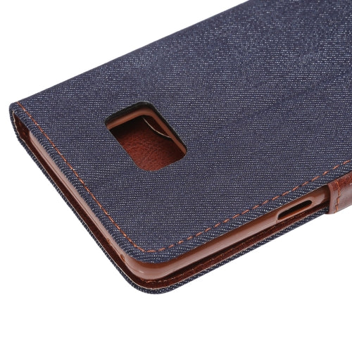 For Galaxy Note 7 / N930 Cowboy Cloth Texture Magnetic Adsorption Horizontal Flip Leather Case with Card Slot & Holder & Wallet