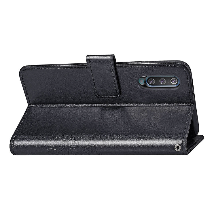 Lucky Clover Pressed Flowers Pattern Leather Case for Galaxy A50, with Holder & Card Slots & Wallet & Hand Strap