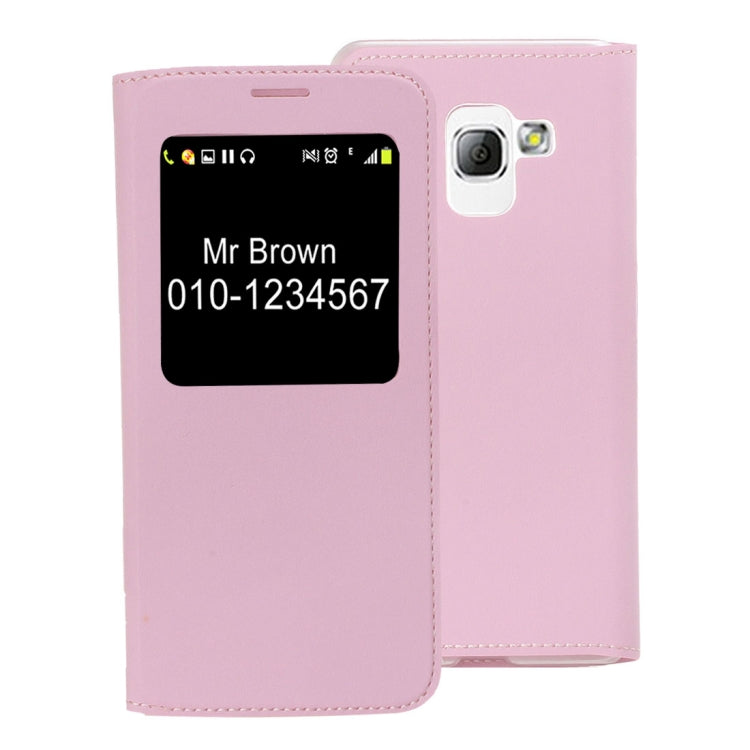 For Galaxy A8 (2018) Litchi Texture Horizontal Flip Leather Case with Call Display ID