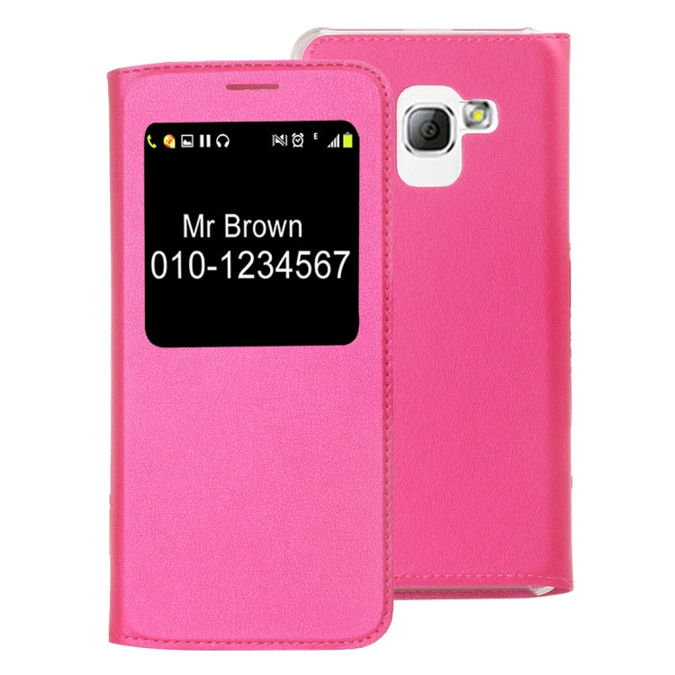 For Galaxy A8 (2018) Litchi Texture Horizontal Flip Leather Case with Call Display ID