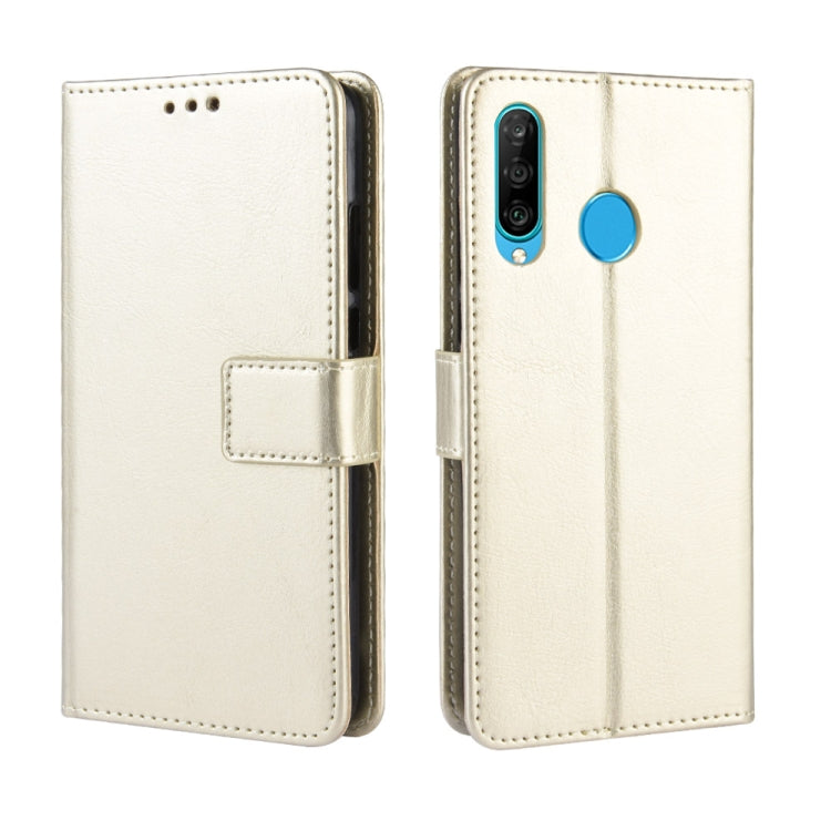 Retro Crazy Horse Texture Horizontal Flip Leather Case for Galaxy M30, with Holder & Card Slots & Photo Frame