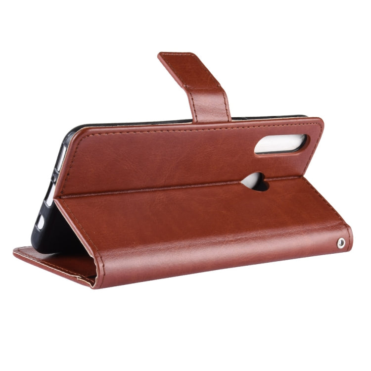 Retro Crazy Horse Texture Horizontal Flip Leather Case for Galaxy M30, with Holder & Card Slots & Photo Frame