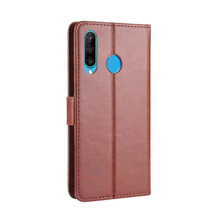 Retro Crazy Horse Texture Horizontal Flip Leather Case for Galaxy M30, with Holder & Card Slots & Photo Frame
