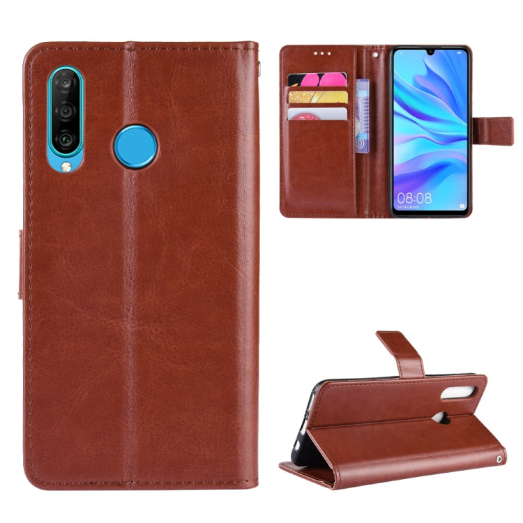 Retro Crazy Horse Texture Horizontal Flip Leather Case for Galaxy M30, with Holder & Card Slots & Photo Frame