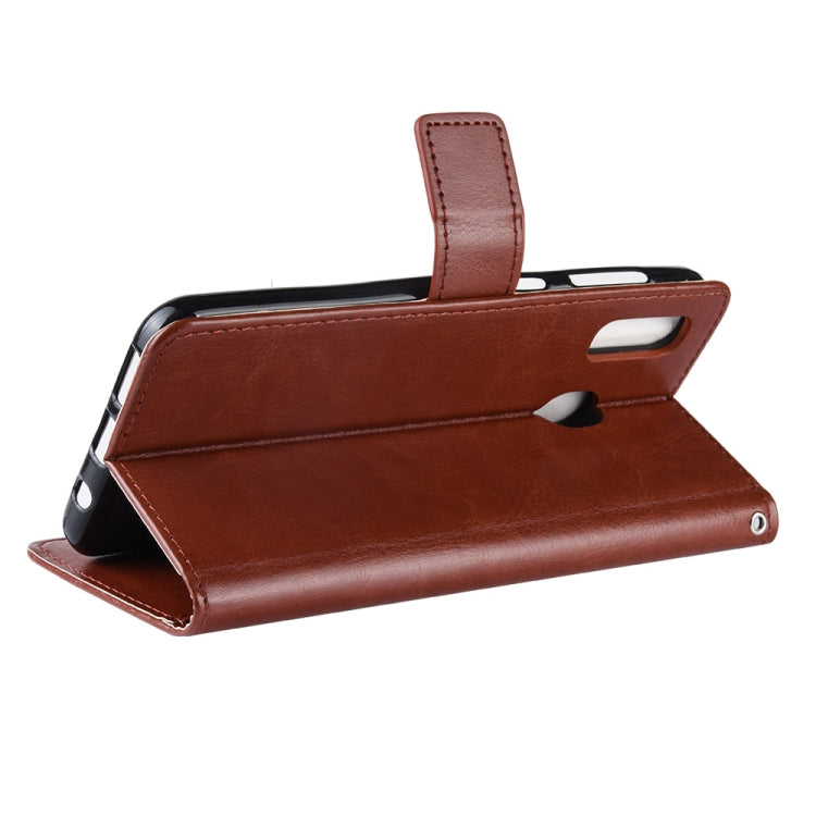 Retro Crazy Horse Texture Horizontal Flip Leather Case for Galaxy A20/A30, with Holder & Card Slots & Photo Frame