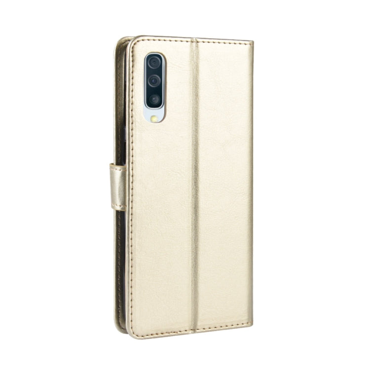 Retro Crazy Horse Texture Horizontal Flip Leather Case for Galaxy A70, with Holder & Card Slots & Photo Frame