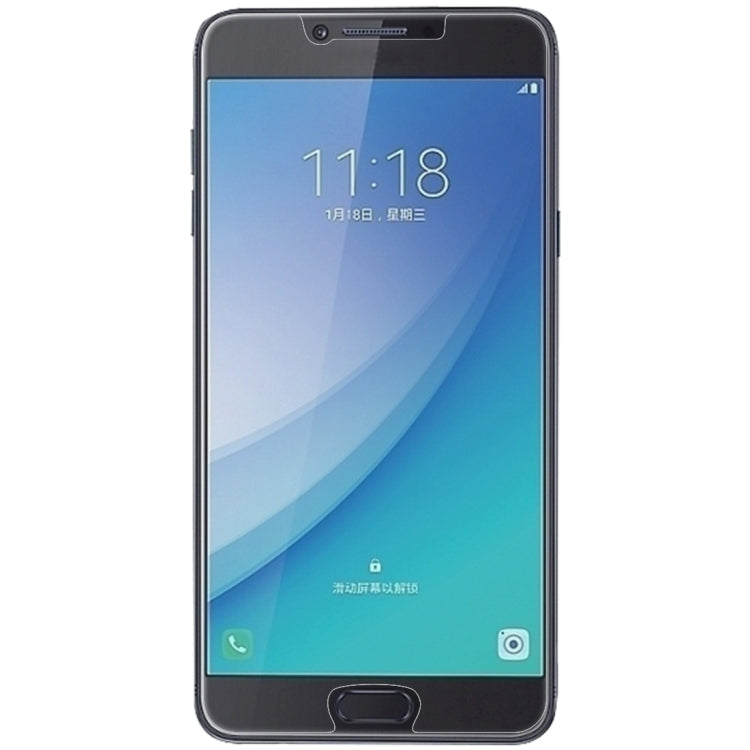 100 PCS 0.26mm 9H 2.5D Tempered Glass Film for Galaxy C7 Pro