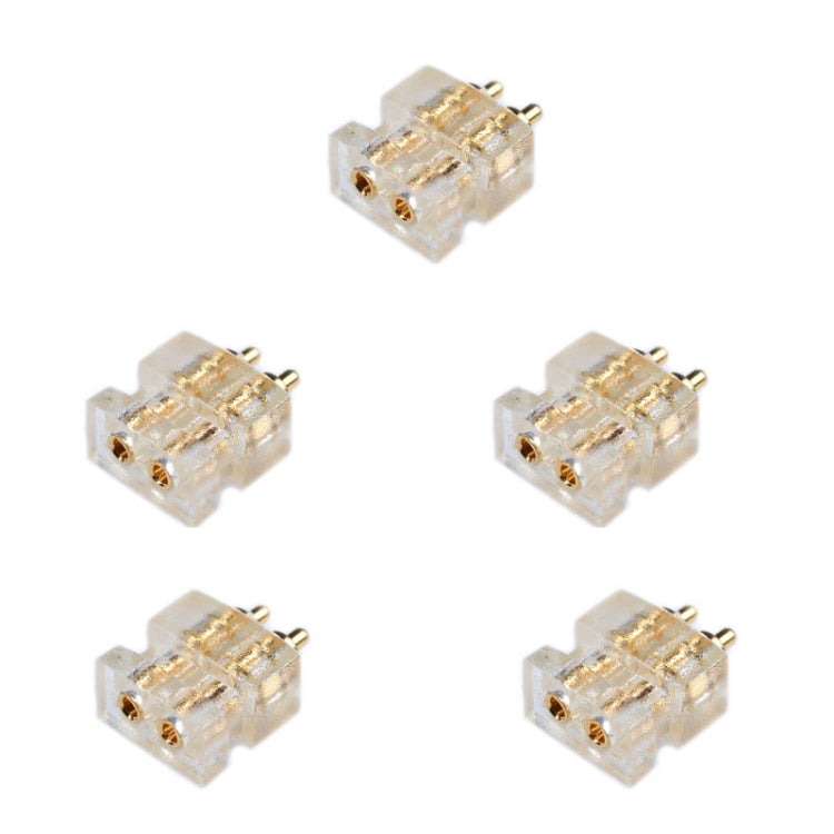 5 PCS DIY Earphone Connector Double Pin Socket Female Base