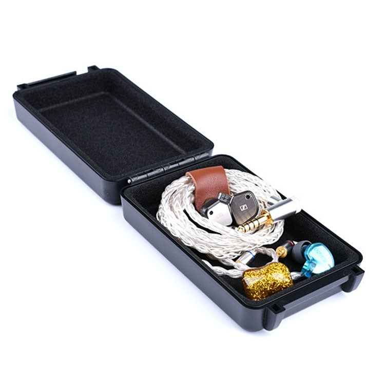Portable Dustproof Bluetooth Headset Wire Storage Box(Black)