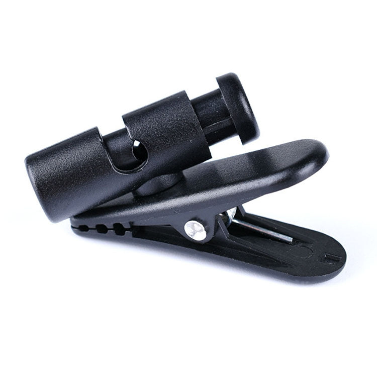 3 PCS Rotatable Headphone Cable Clip DIY Earphone Clamp Fittings (Black)
