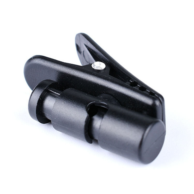 3 PCS Rotatable Headphone Cable Clip DIY Earphone Clamp Fittings (Black)
