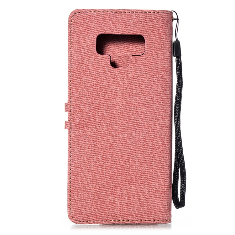 Splicing Embossed Male Style Horizontal Flip Leather Case for Galaxy Note9, with Holder & Card Slots & Wallet & Lanyard