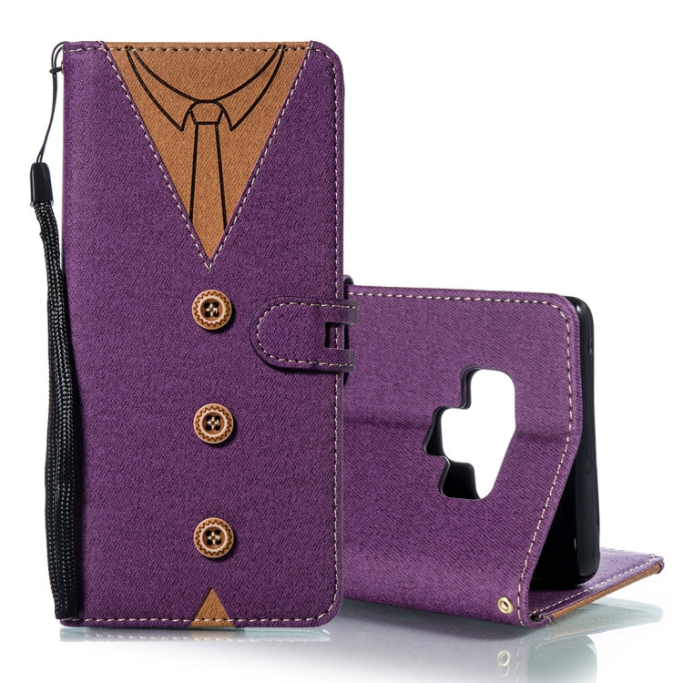 Splicing Embossed Male Style Horizontal Flip Leather Case for Galaxy Note9, with Holder & Card Slots & Wallet & Lanyard