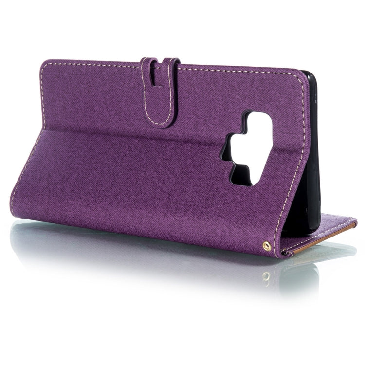 Splicing Embossed Male Style Horizontal Flip Leather Case for Galaxy Note9, with Holder & Card Slots & Wallet & Lanyard