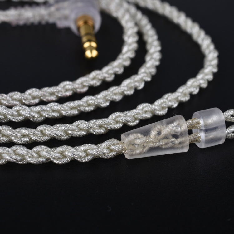 DIY Single Crystal Copper Silver-plated Headphone Cable, Length : 1.2m(Transparent)