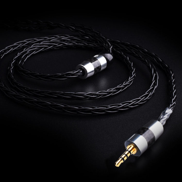 2.5 Balance + MMCX Direct Plug DIY Single Crystal Copper Silver-plated Earphone Upgrade Wire, Length : 1.2m