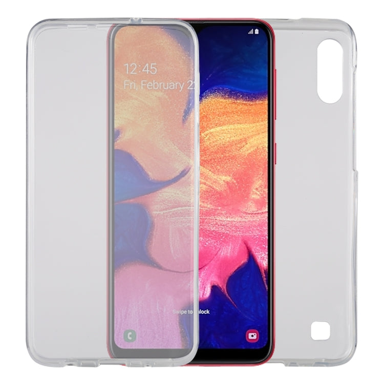 Ultra-thin Double-sided Full Coverage Transparent TPU Protective Case for Galaxy A10 / M10
