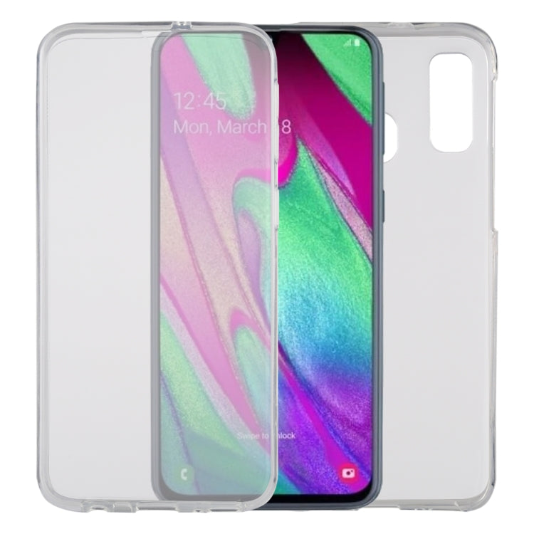 Ultra-thin Double-sided Full Coverage Transparent TPU Protective Case for Galaxy A40
